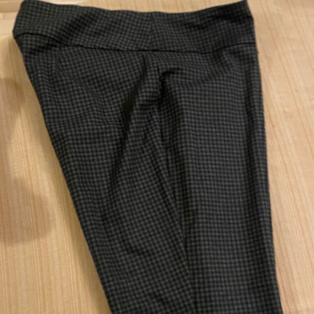 Black and Gray Checkered Herringbone Pants. Soft and comfortable.